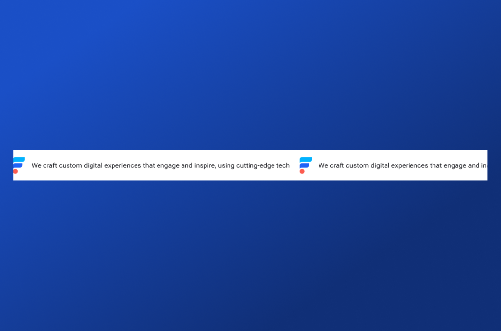 Scrolling Ticker Tape